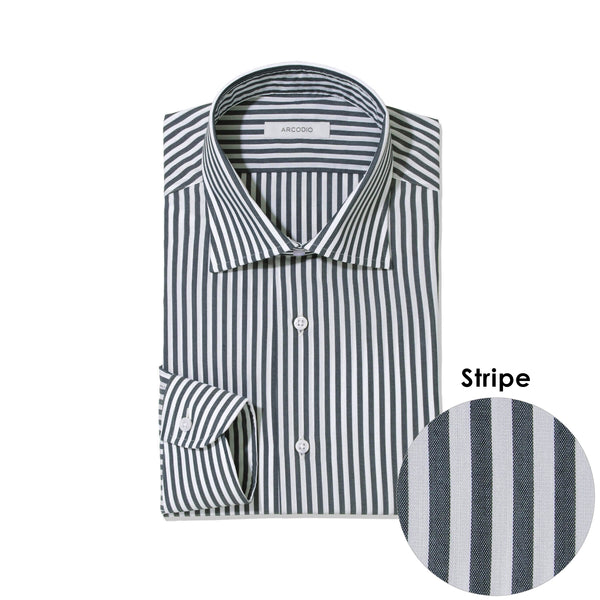 FIDELIO|ハイブリッドイージーケア ブロード ストライプcol.ネイビー