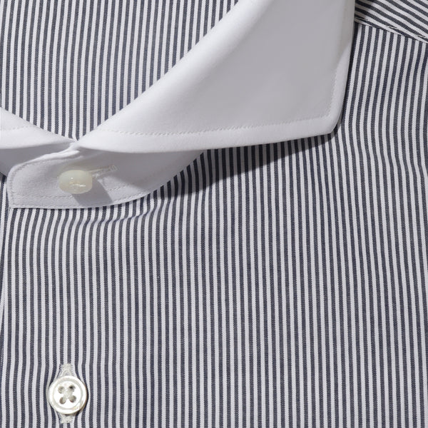 LANZA（ホリゾンタル）クレリックシャツ コンパクト糸マイクロ