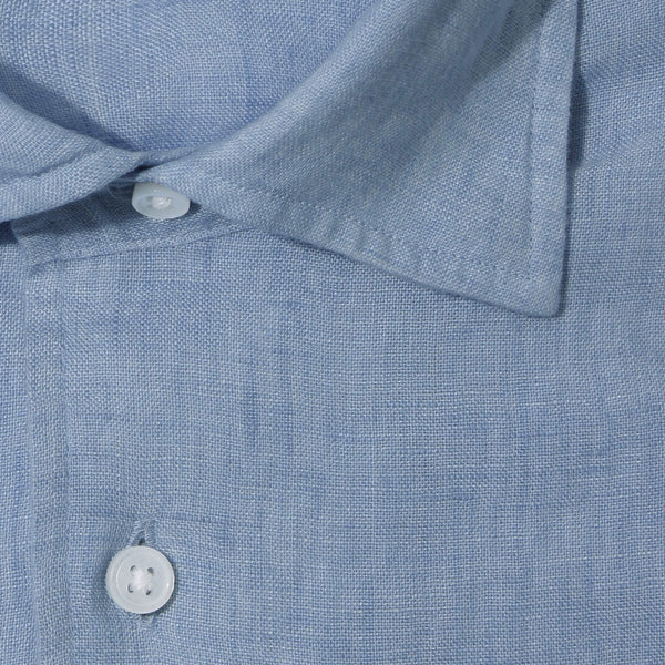APERTO｜Lino Moderno バイオウォッシュリネン col.サックス