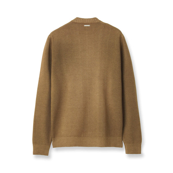 入手困難✨ エルマンノシェルビーノ 長袖ニット カシミヤ×ウール素材 ブラウン 入手困難✨ エルマンノシェルビーノ 長袖ニット カシミヤ×ウール素材