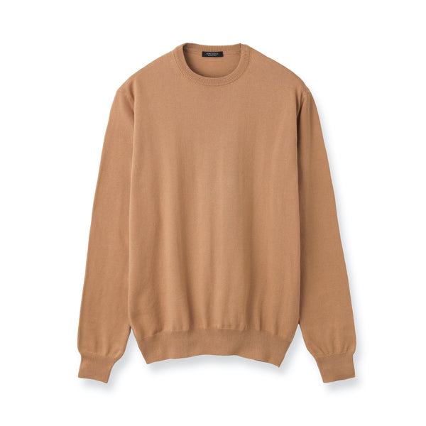 イタリア製“ORGANIC SENSE”コットンカシミヤニット クルーネック col