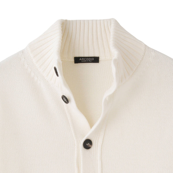 イタリア製 5G ドライバーズニット col.オフホワイト - ARCODIO