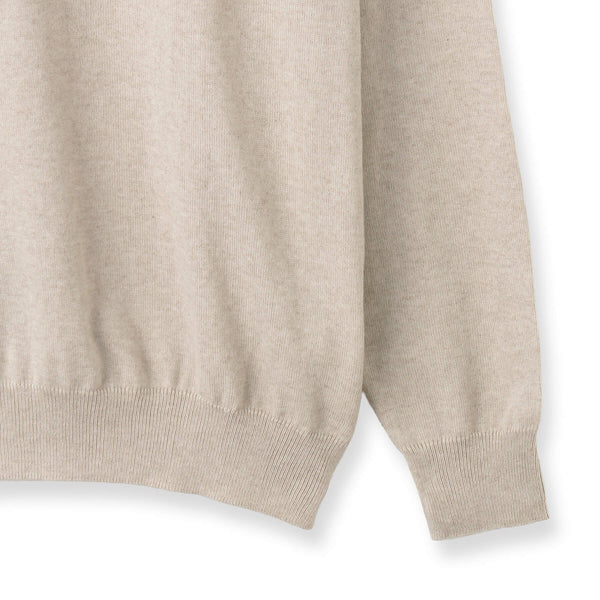 イタリア製“ORGANIC SENSE”コットンカシミヤニット クルーネック col