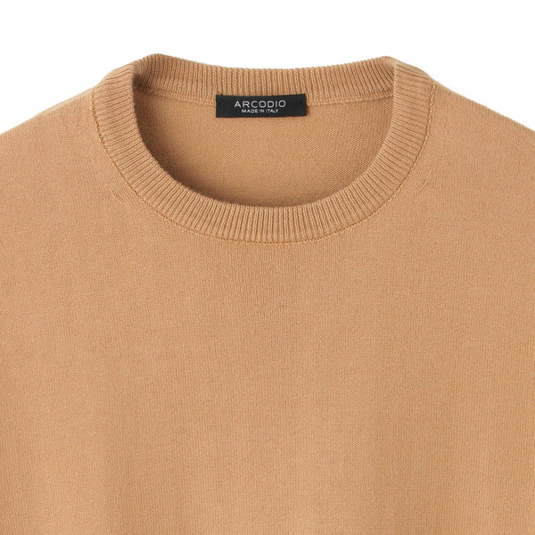 イタリア製“ORGANIC SENSE”コットンカシミヤニット クルーネック col