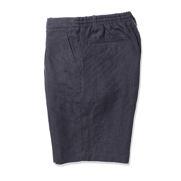 予約販売】リネンショートパンツ col.ネイビー（7月中旬～下旬頃発送