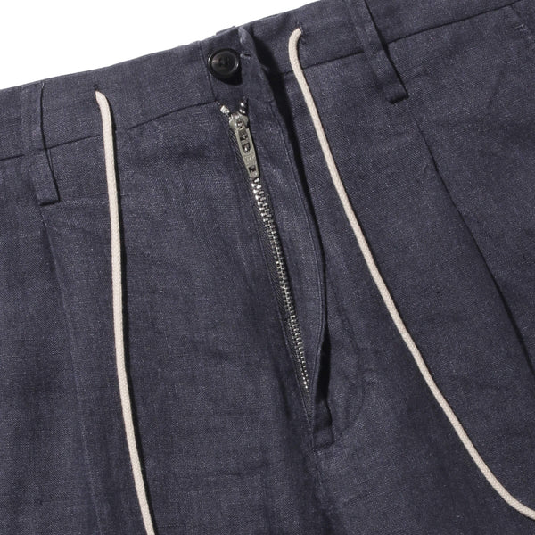 予約販売】リネンショートパンツ col.ネイビー（7月中旬～下旬頃発送