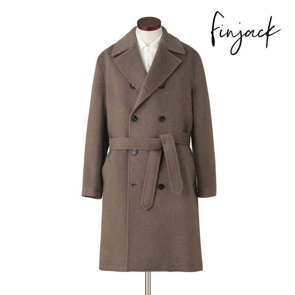 Finjack カシミヤダブル チェスターコート col.グレージュ - ARCODIO