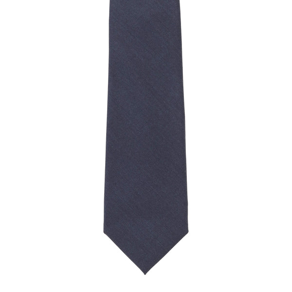 Loro Piana Fabric Super150's Wool ウールタイ col.メランジブルー