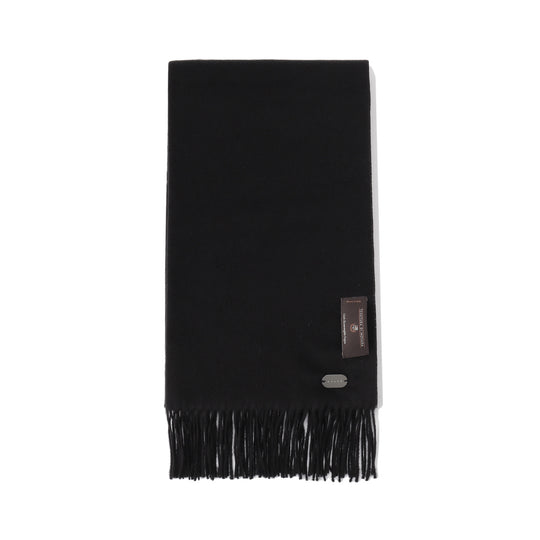 AVLDE シルク100％マフラー col.ブラック