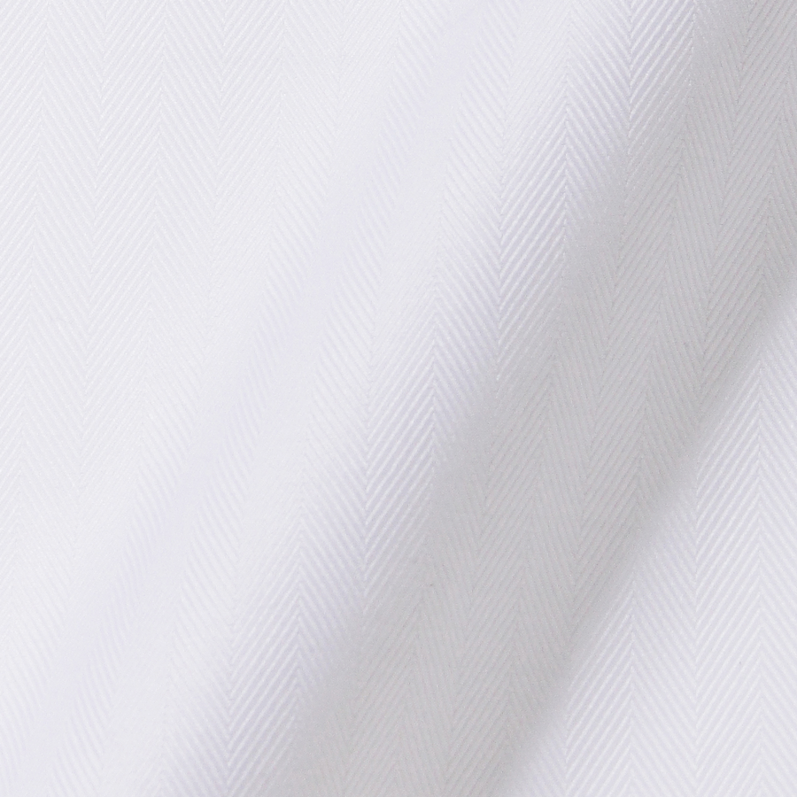 受注生産｜THOMAS MASON 120番手双糸ヘリンボーン col.ホワイト