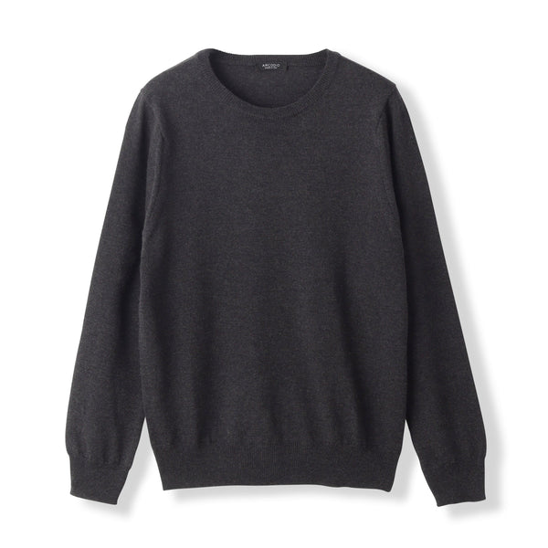 ZEGNA BARUFFA<br>リンキング・ウールニット<br>チャコールグレー