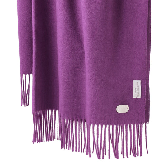 干場義雅氏 別注色 AVLDE シルク100％ストール col.パープル