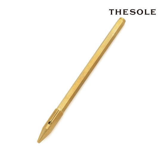 THE SOLE 真鍮削り出しボールペン col.ゴールド