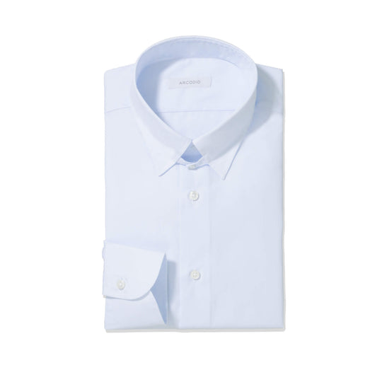 FAUSTO｜120番手双糸ステーブルブロード リンクルレジスタント col.サックスブルー