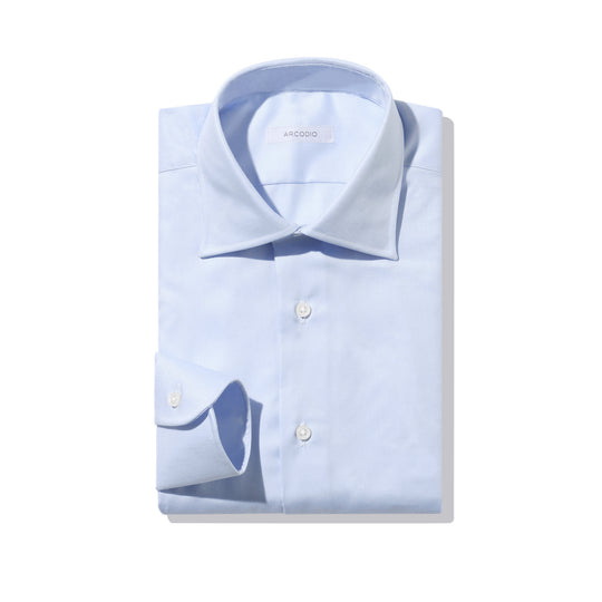 FIDELIO｜ツイル リンクルレジスタント col.サックスブルー