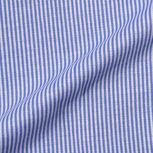FIDELIO ストライプジャージーシャツ ブルー<br>裄丈修理専用