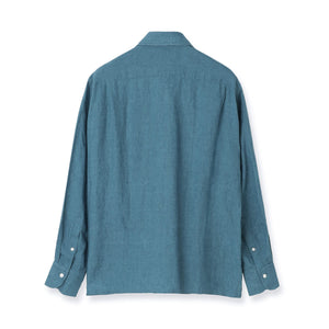 Lino Moderno バイオウォッシュリネン フラップポケットシャツ col