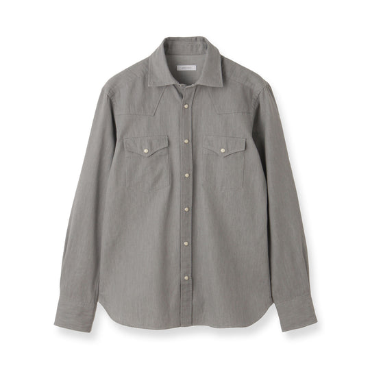 GINO｜ウェスタンシャツ  col.グレー