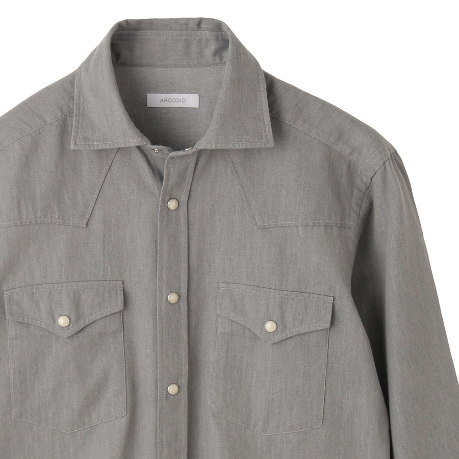 GINO｜ウェスタンシャツ  col.グレー