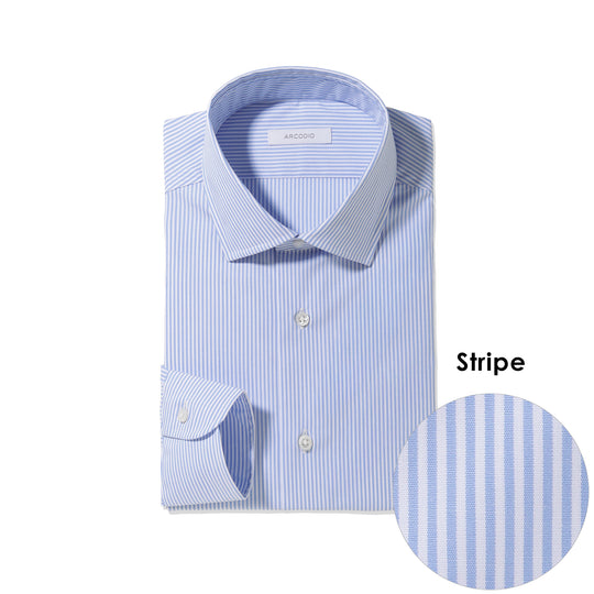 干場義雅氏 完全監修 GINO｜3Functionsブロードストライプ col.サックスブルー