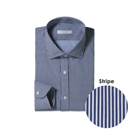 GINO｜トリコットジャージーストライプ col.ネイビー