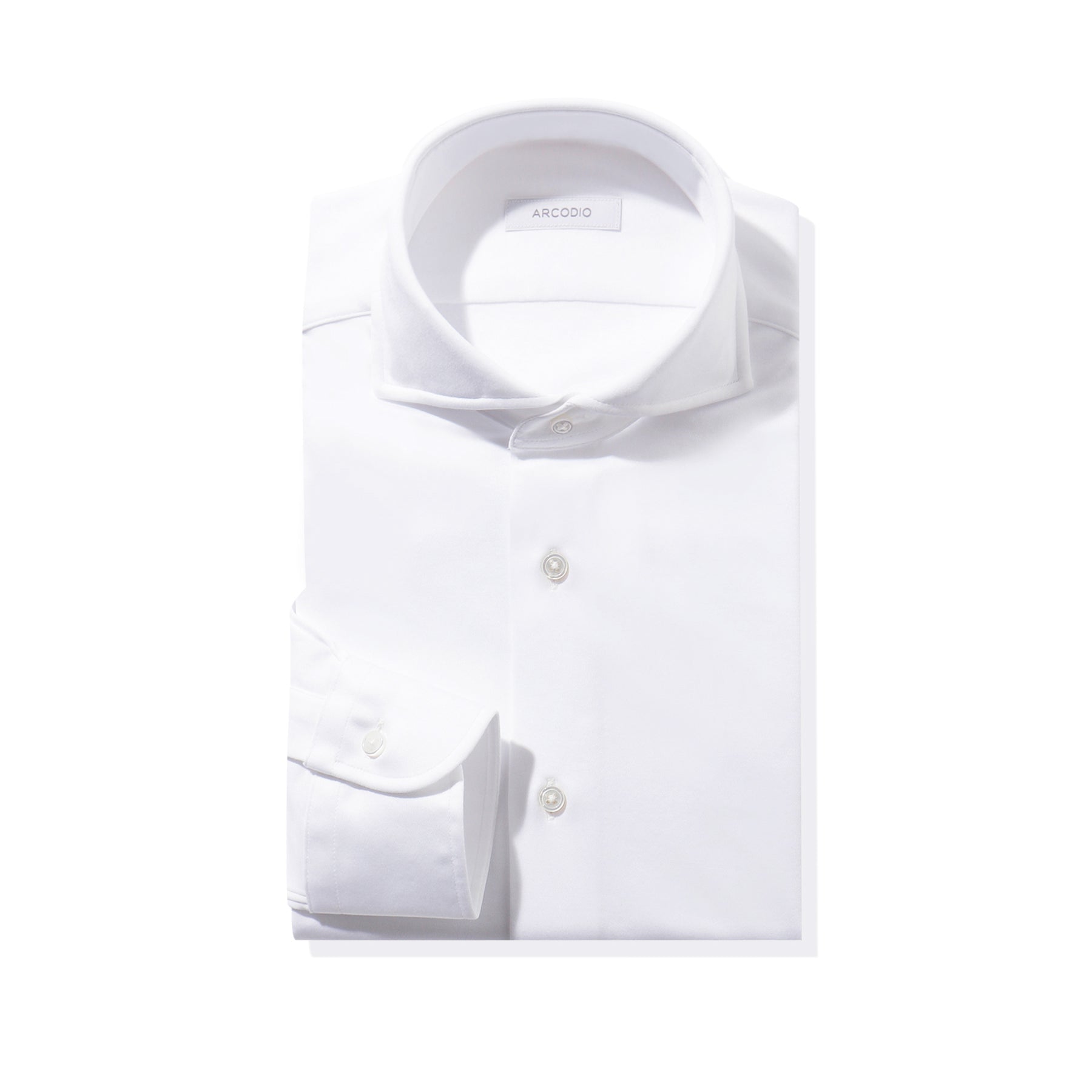 ARCODIO（アルコディオ） スーピマコットンジャージー シャツ　３９ スーピマコットンジャージー Tシャツ col.ホワイト - ARCODIO