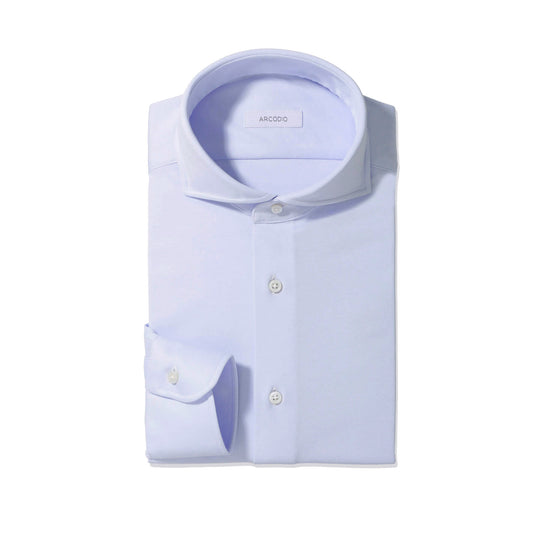 【裄丈修理専用】LANZA｜スーピマコットンジャージー col.サックスブルー