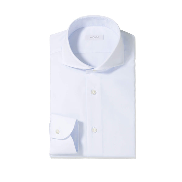 LANZA｜120番手双糸ステーブルブロード リンクルレジスタント col.サックスブルー