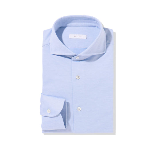 【裄丈修理専用】LANZA｜クールマックスジャージー col.サックスブルー