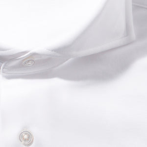 LANZA スーピマコットンジャージーシャツ  ホワイト <br>裄丈修理専用