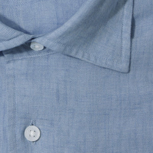 予約販売 APERTO｜Lino Moderno バイオウォッシュリネン col.サックスブルー