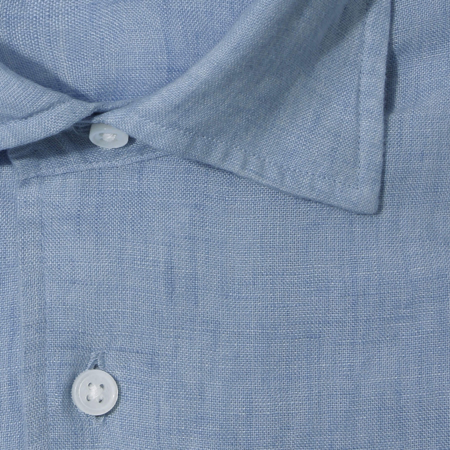APERTO｜Lino Moderno バイオウォッシュリネン col.サックスブルー