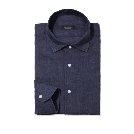 APERTO｜Lino Moderno バイオウォッシュリネン col.ネイビー
