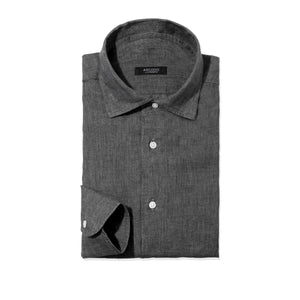 予約販売 APERTO｜Lino Moderno バイオウォッシュリネン col.スレートグレー