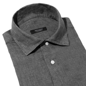 予約販売 APERTO｜Lino Moderno バイオウォッシュリネン col.スレートグレー