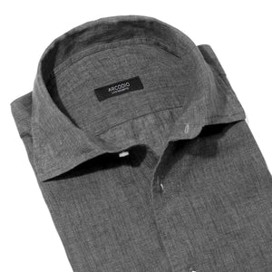 予約販売 APERTO｜Lino Moderno バイオウォッシュリネン col.スレートグレー