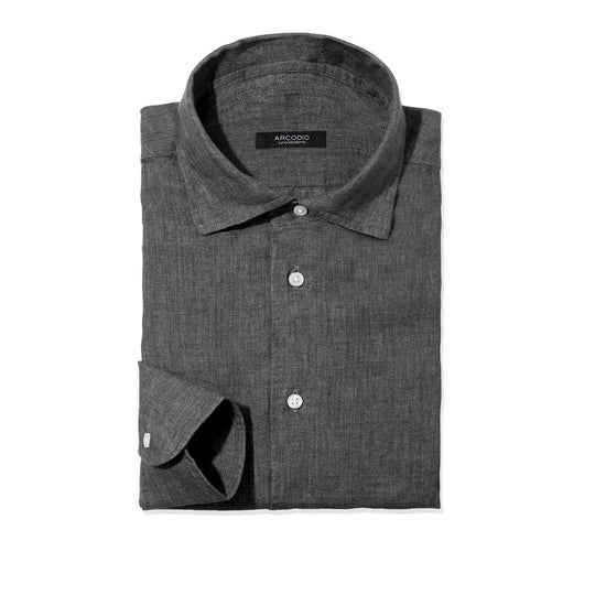 APERTO｜Lino Moderno バイオウォッシュリネン col.スレートグレー