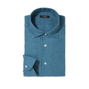 予約販売 APERTO｜Lino Moderno バイオウォッシュリネン col.アクアマリン