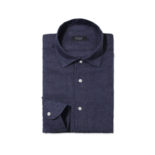 【タグ付未使用】ARCODIO French Linen ネイビー S French Linen SHORT SLEEVE - ARCODIO（アルコディオ）
