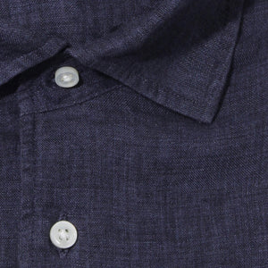 予約販売 APERTO｜Lino Moderno バイオウォッシュリネン col.ネイビー