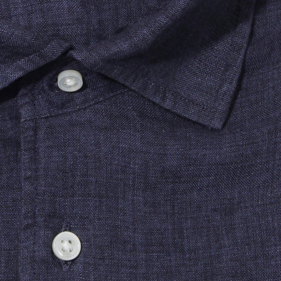 APERTO｜Lino Moderno バイオウォッシュリネン col.ネイビー