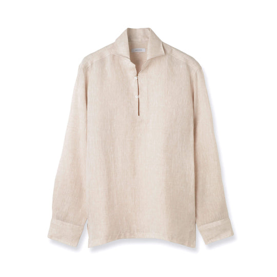 フレンチリネン カプリシャツ col.ベージュ