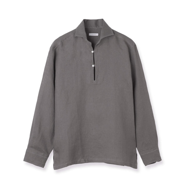 フレンチリネン カプリシャツ col.セージグレー