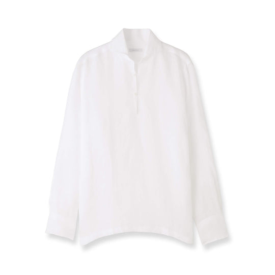 フレンチリネン カプリシャツ col.ホワイト