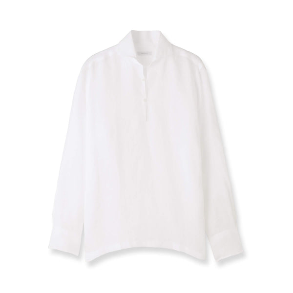 フレンチリネン カプリシャツ col.ホワイト
