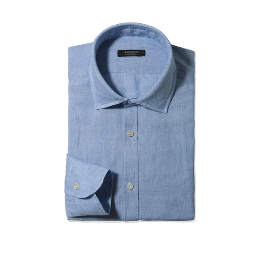 GINO｜Lino Moderno バイオウォッシュリネン col.サックスブルー