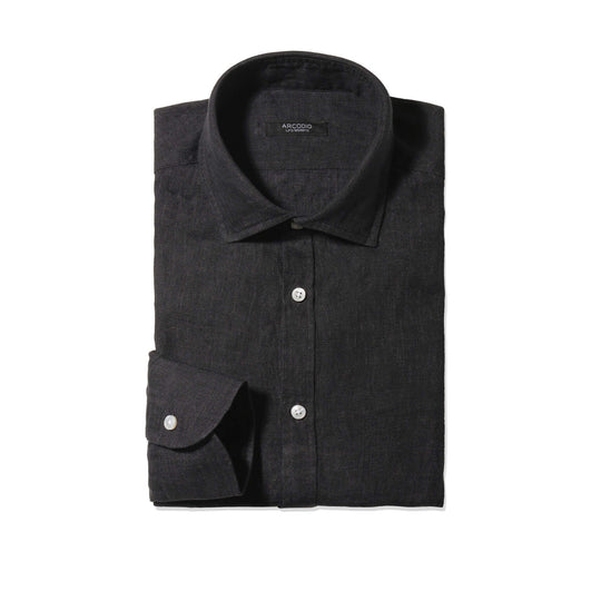 GINO｜Lino Moderno バイオウォッシュリネン col.ブラック