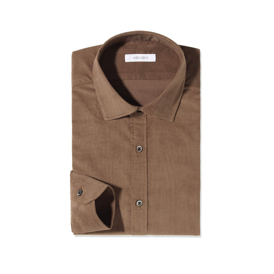 GINO｜コーデュロイシャツ col.ブラウン