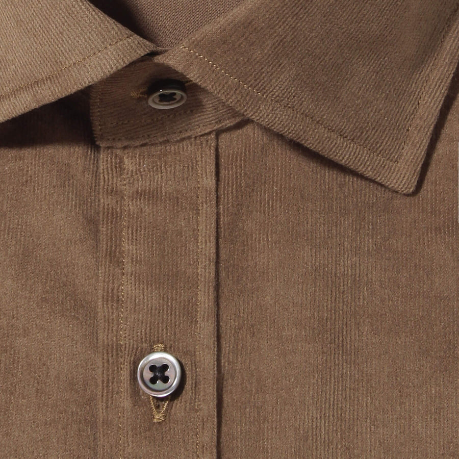 GINO｜コーデュロイシャツ col.ブラウン