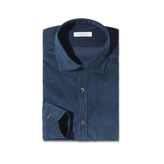 GINO｜コーデュロイシャツ col.ブルー